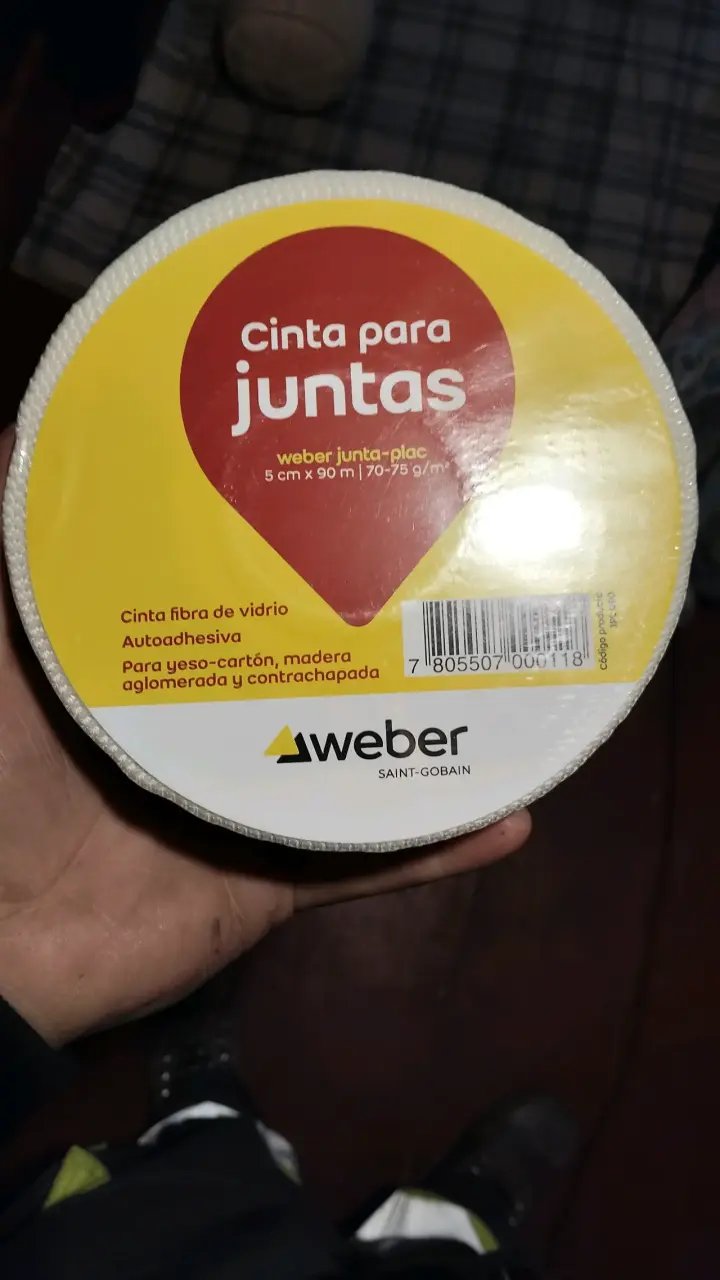 Cinta weber de 5cm x 90m cinta Para juntas