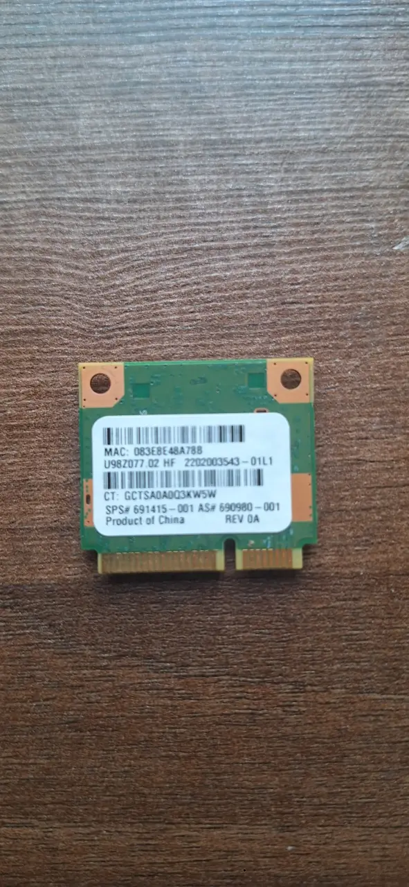 tarjeta de red notebook - 2