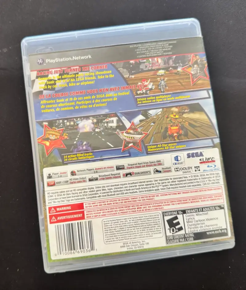 Videojuego Sonic & Sega All-Stars Racing PS3 - 3