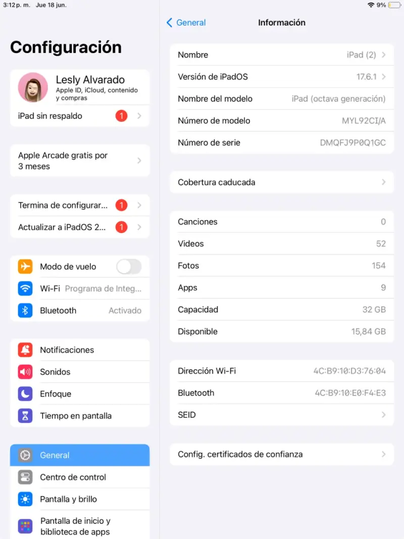 iPad 8.ª Generación Space Gray + Apple Pencil (1.ª - 5