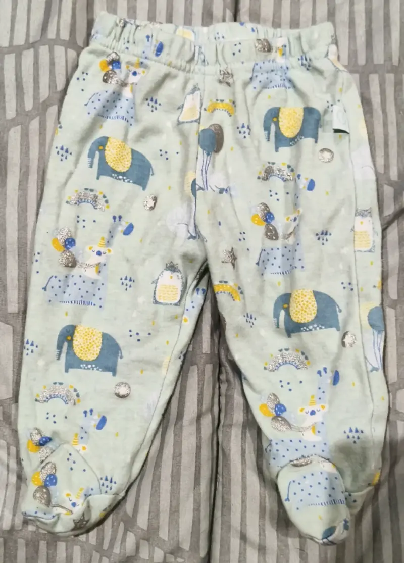 Pijama bebé celeste con capucha - 2