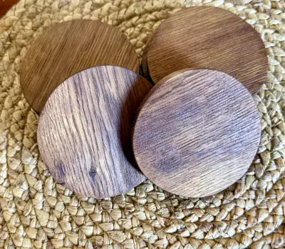 Posavasos de madera roble - miniatura 1