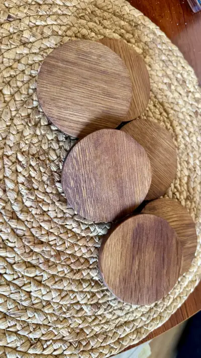 Posavasos de madera roble - miniatura 5