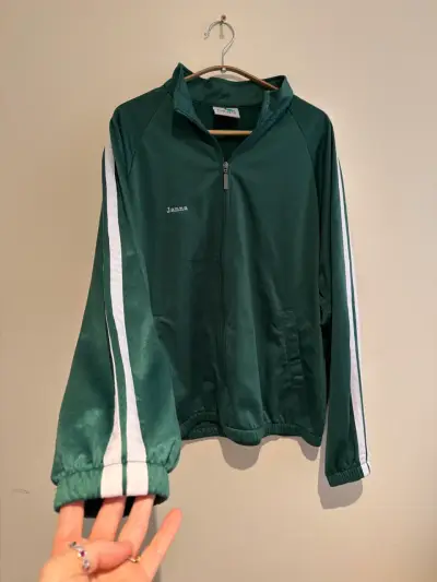 Chaqueta deportiva verde con rayas - miniatura 1