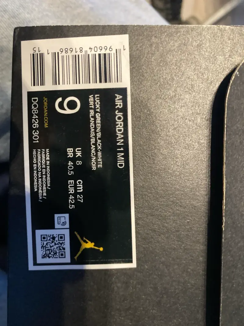 Air Jordan 1 Mid "Lucky Green" - Casi Nuevas - 5