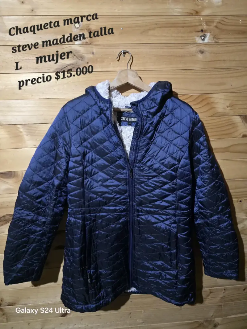 Chaqueta azul Steve Madden L mujer