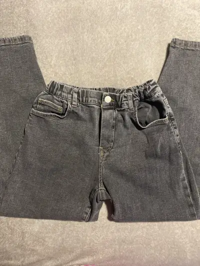 Jeans gris elásticos para niño - miniatura 1