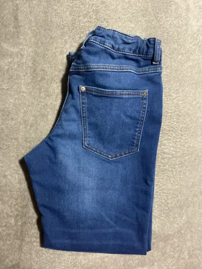 Jeans azul con elástico y cordón - miniatura 2