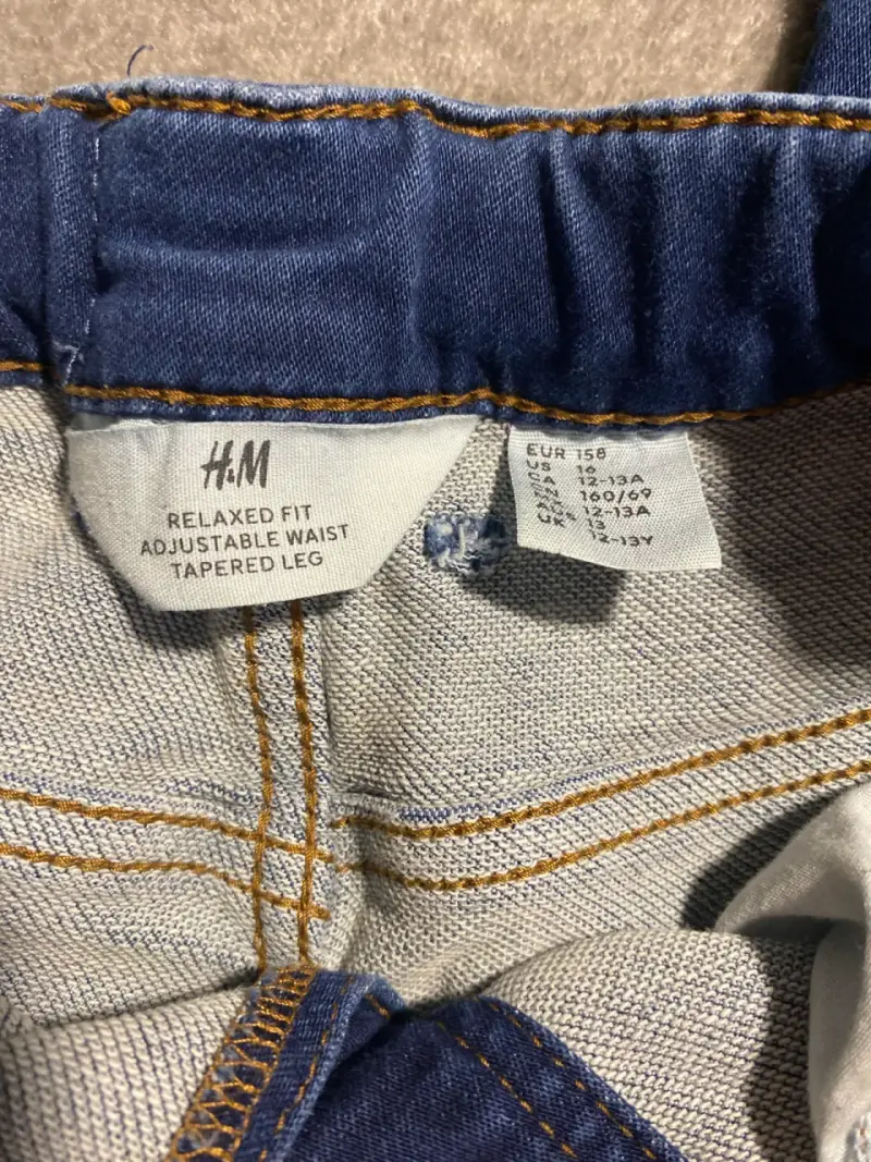 Jeans azul con elástico y cordón - 3