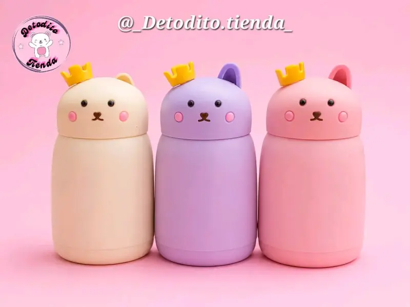 Botellas gatito de colores
