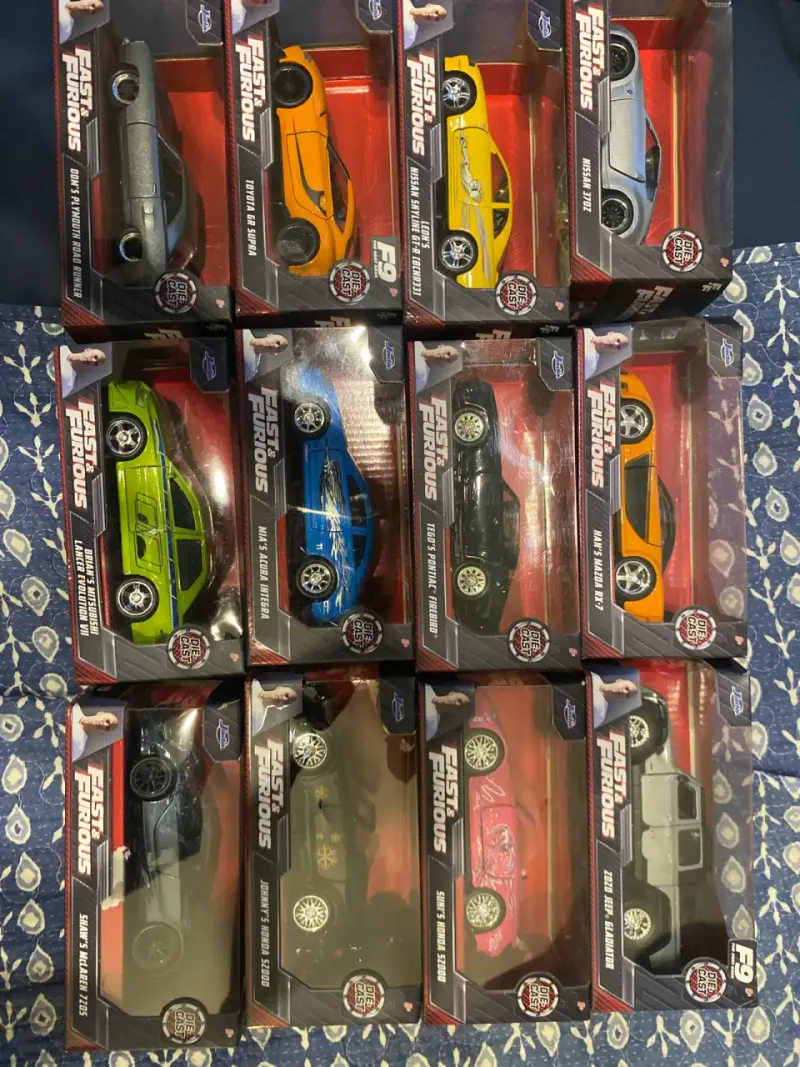 Colección 12 Autos Jada Fast & Furious Escala 1:24 - 1