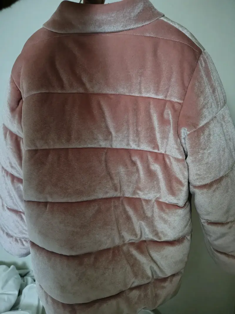 Chaqueta acolchada rosa para niña talla 3 - 2