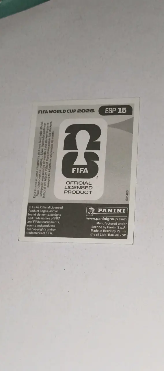 Lamine yamal Lámina Panini FIFA 2026 - 4
