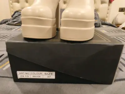 Botines de plataforma beige - miniatura 5