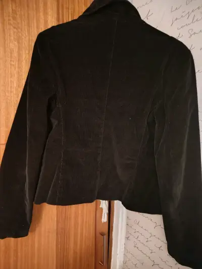 Blazer negro tipo cotelé - miniatura 2