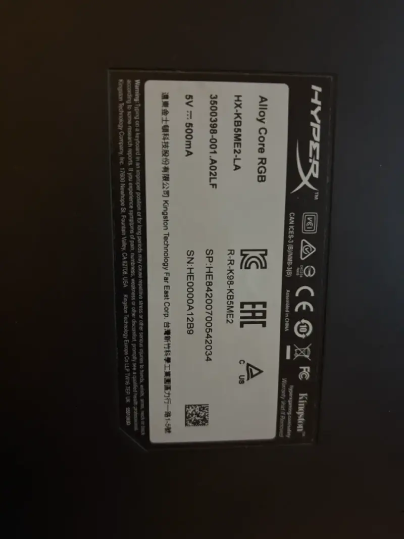 HyperX Alloy Core RGB - 4