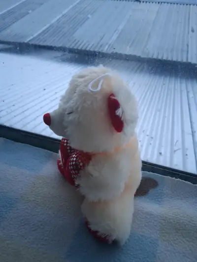 Oso de peluche con corazón - miniatura 2