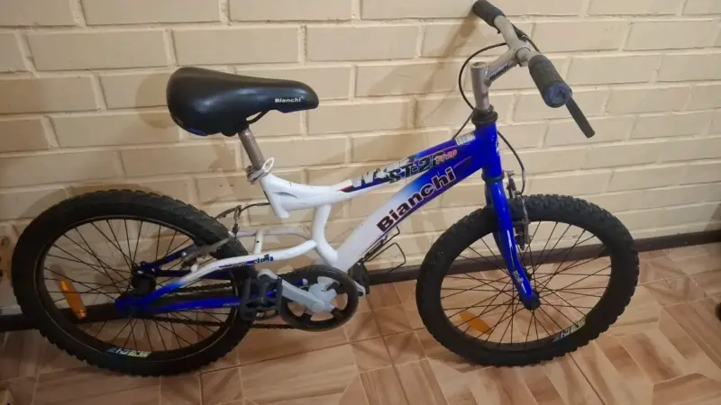 Bicicleta Bianchi azul y blanca - 1