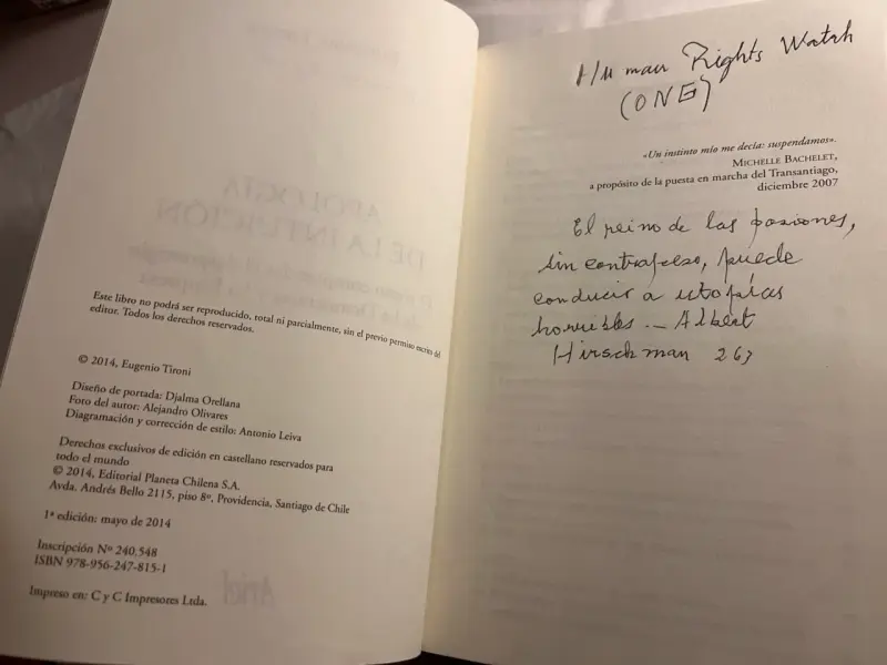 Libro 'Apología de la Intuición', Eugenio Tironi - 4