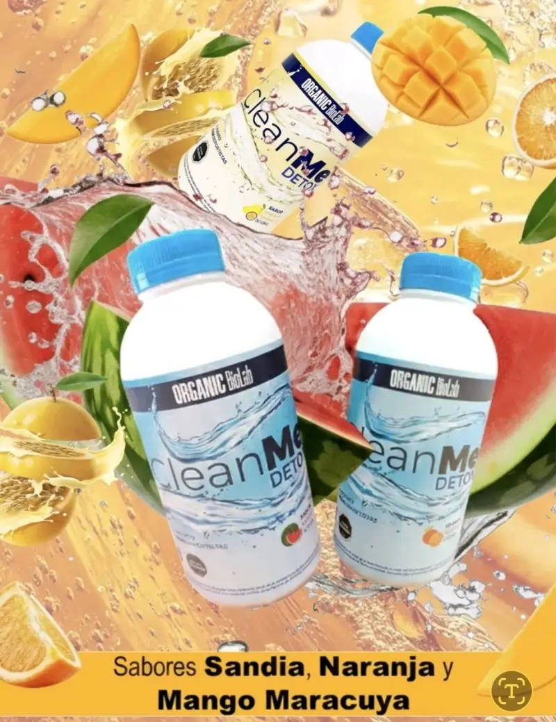 Bebida detox CleanMe sabores variados