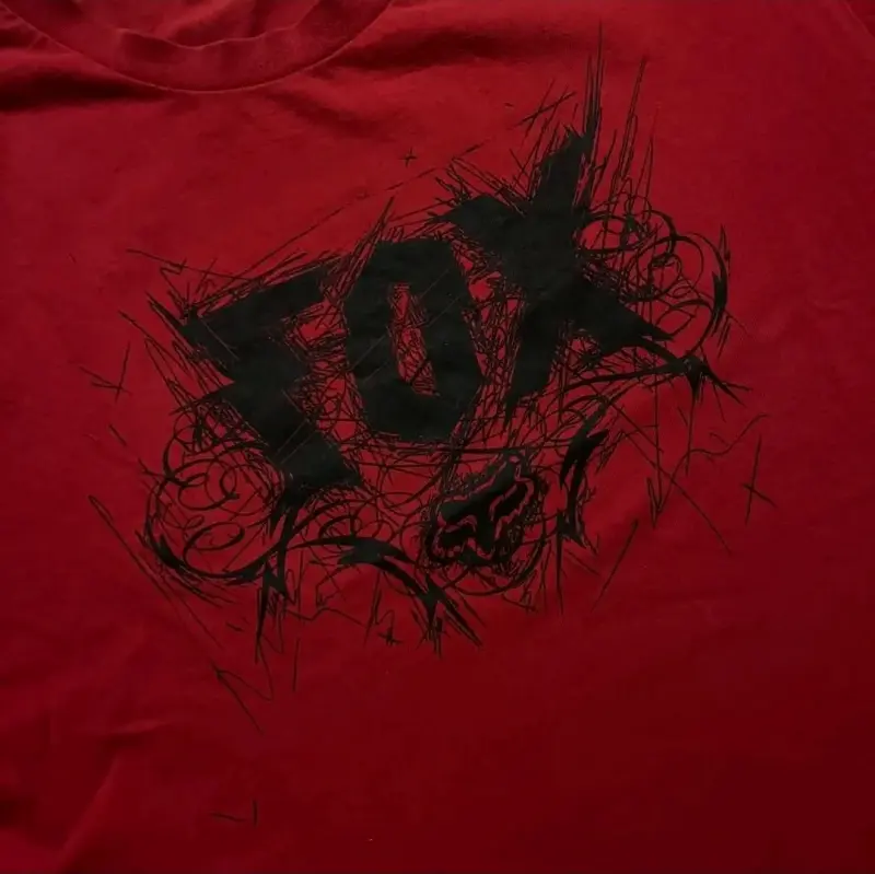 Polera Roja Fox Y2k - 1