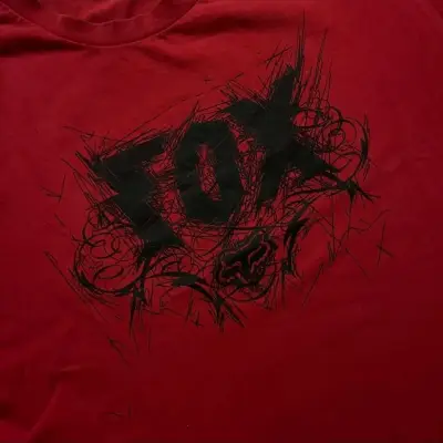 Polera Roja Fox Y2k - miniatura 1