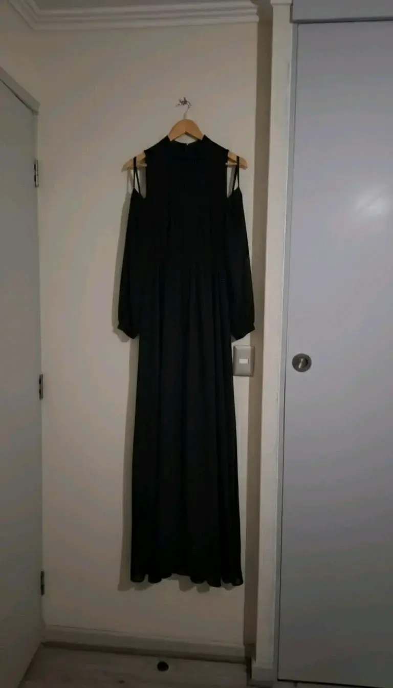 Vestido de maternidad para sesión de fotos – Negro - 1