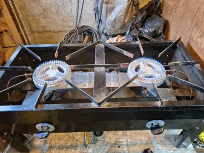 Cocina industrial de dos quemadores - miniatura 3