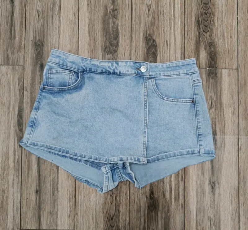 Shorts de mezclilla azul claro - 1