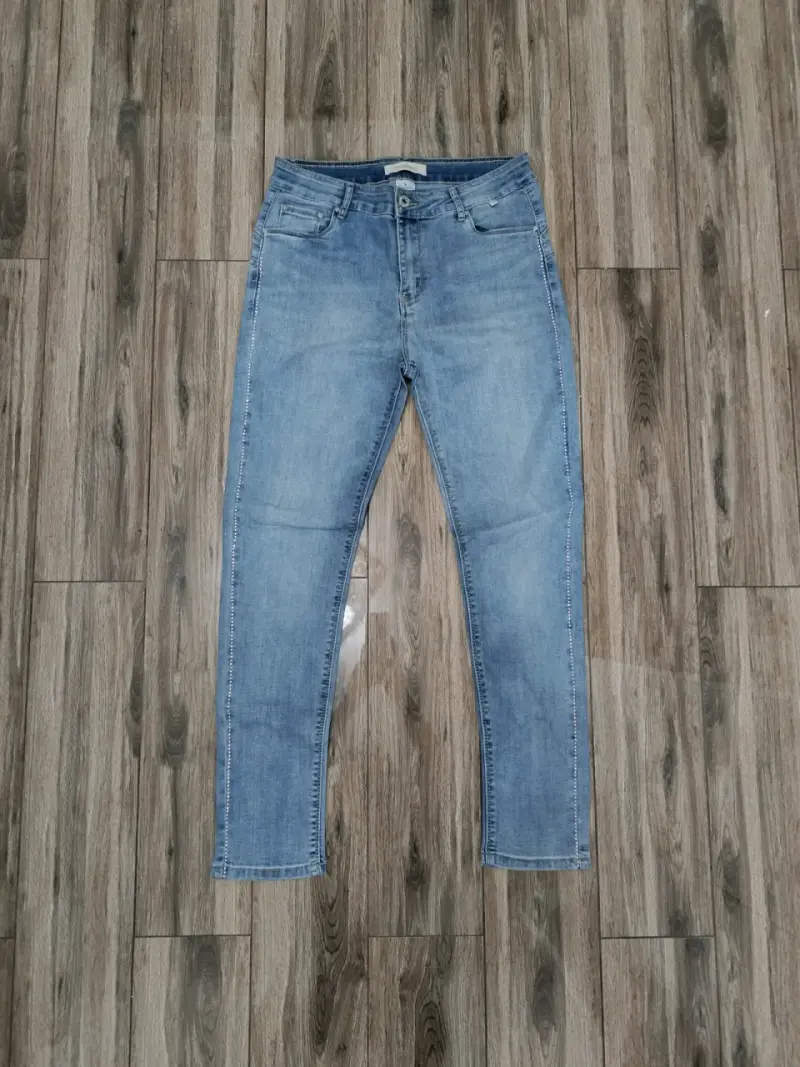 Jeans azul claro de mezclilla - 1