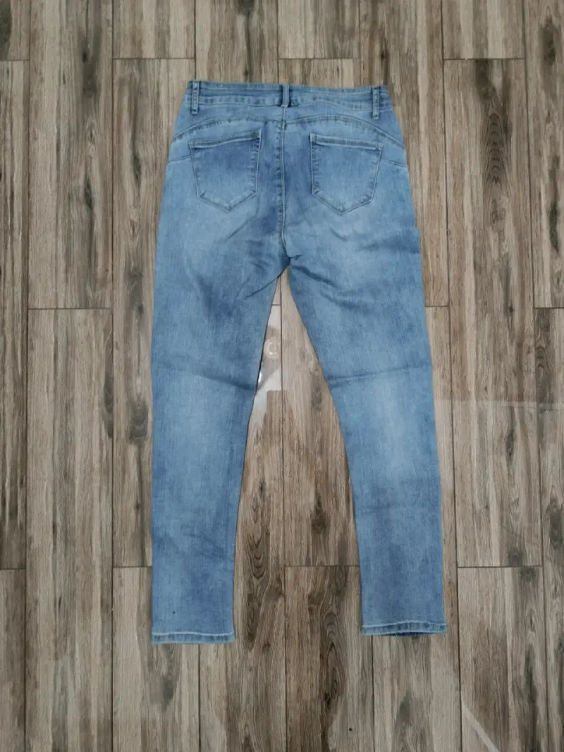 Jeans azul claro de mezclilla - 2