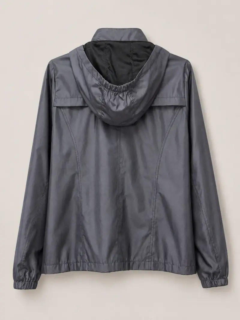 Chaqueta cortaviento gris unisex - 2