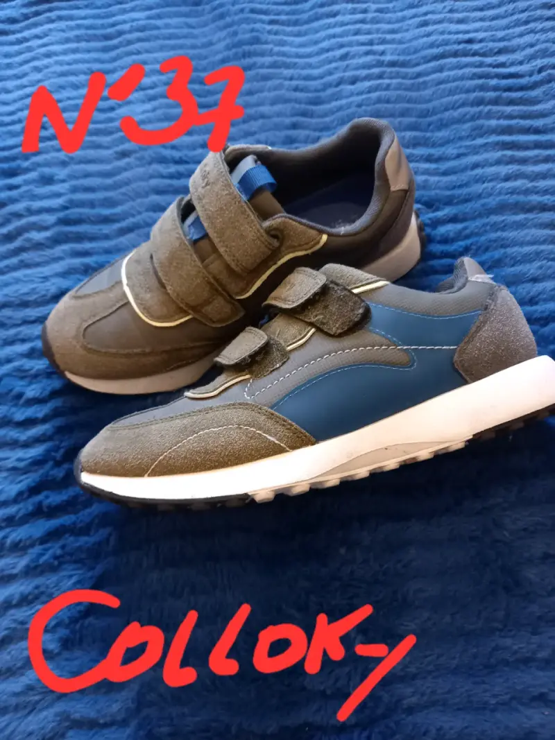 Zapatillas deportivas grises para niños - 2