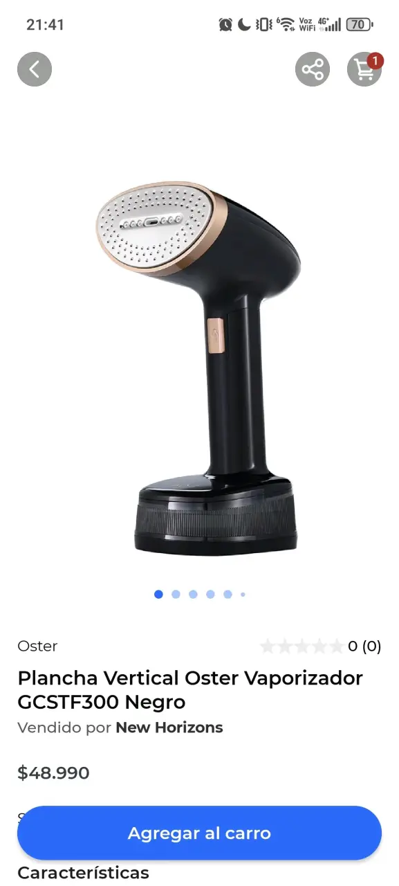 Vaporizador de ropa Oster plegable - 2