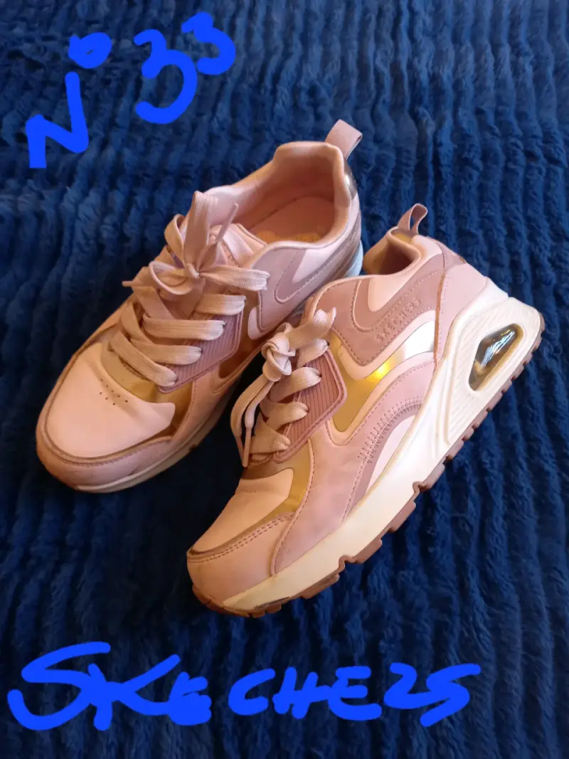 Zapatillas rosas Skechers talla 33 - 1