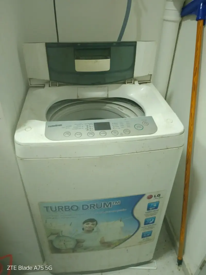 Lavadora LG Turbo Drum blanca