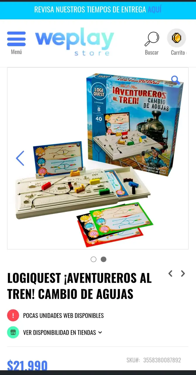 Juego Aventureros al Tren LogiQuest - 2