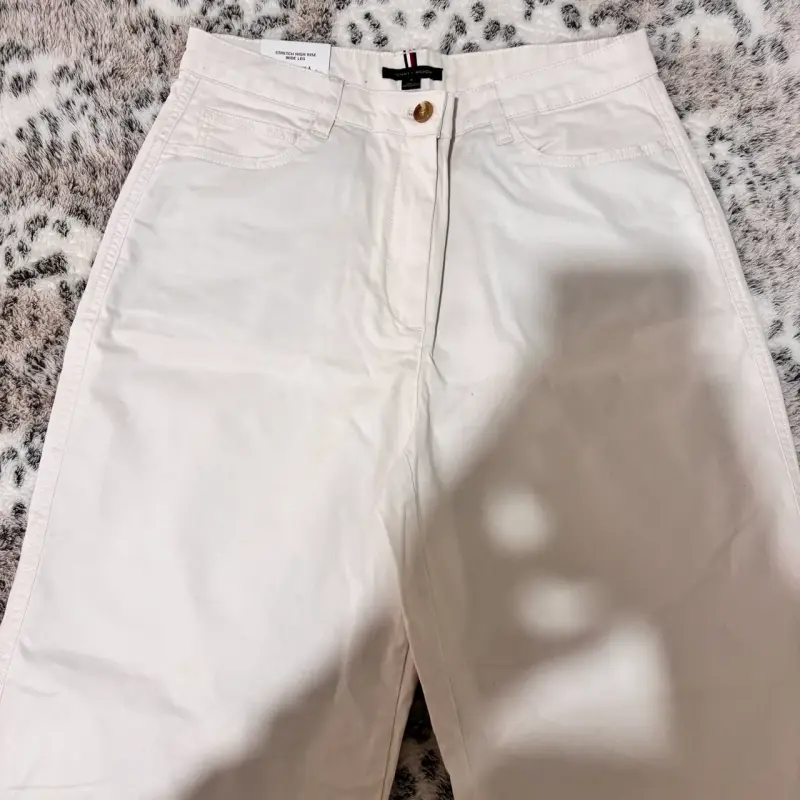 Pantalones color beige claro - 3