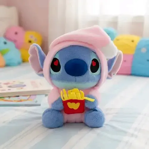 Peluche azul con capucha de Stitch 🩵