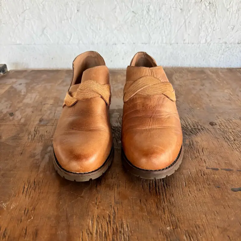Zapatos de cuero café - 1