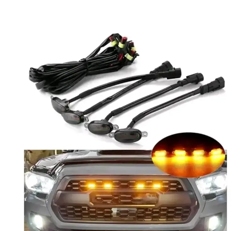 Luces LED tipo raptor para parrilla de auto - 1