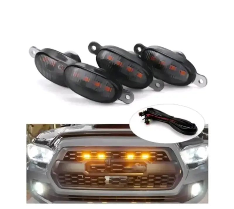 Luces LED tipo raptor para parrilla de auto - 2