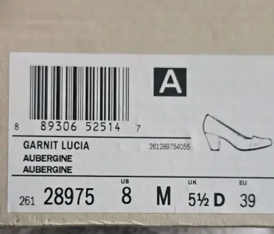 Zapatos de tacón morados Clarks - miniatura 5