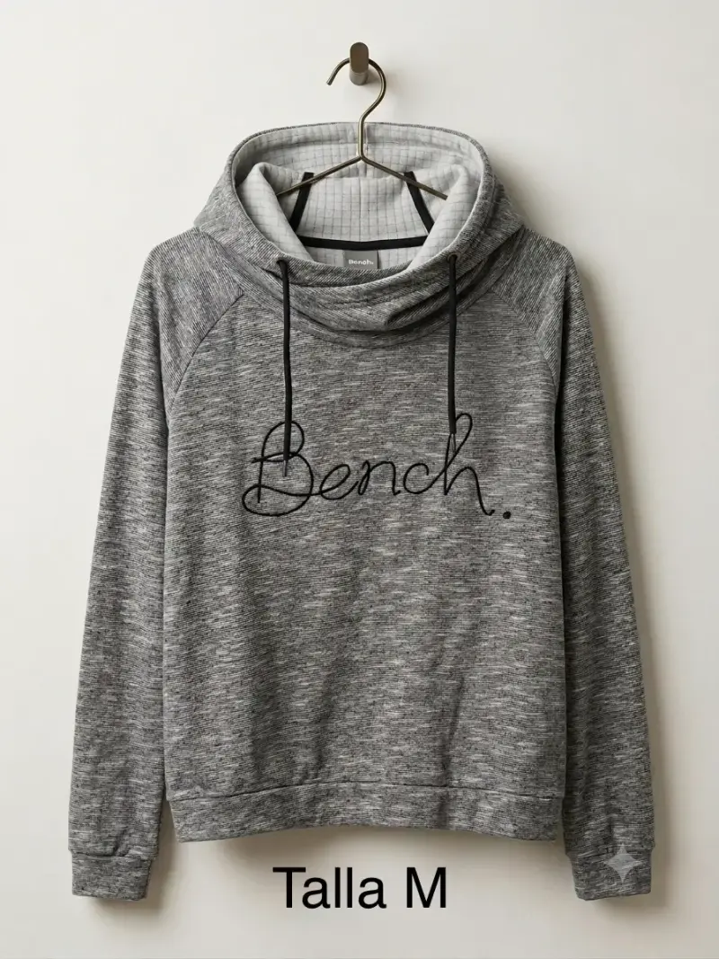 Polerón gris Bench con capucha