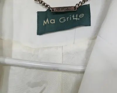 Blazer blanco y negro elegante Magriffe - miniatura 3
