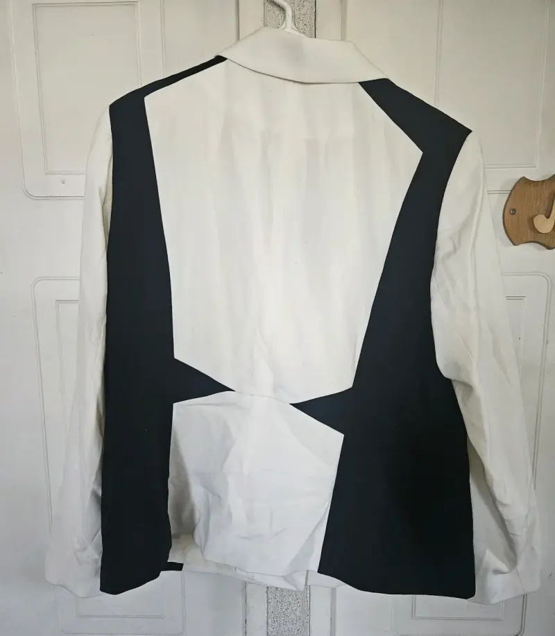 Blazer blanco y negro elegante Magriffe - 4
