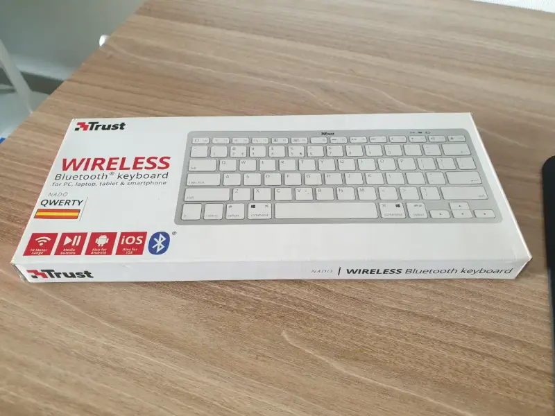 Teclado bluetooth Trust Nado Blanco - 1