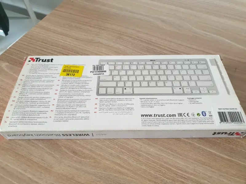 Teclado bluetooth Trust Nado Blanco - 3