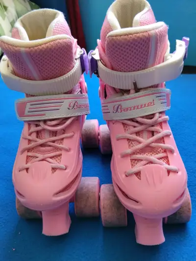 Patines rosados ajustables - miniatura 1