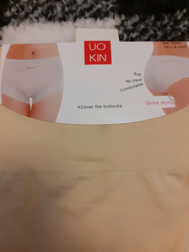 Calzón Uokin mujer beige sin costuras XXXL - 2